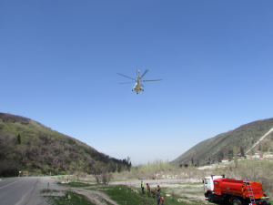 24 апреля 2015 года прошли воздушные тренировки личного состава АПС и летчиков-наблюдателей Алматинского авиаотделения