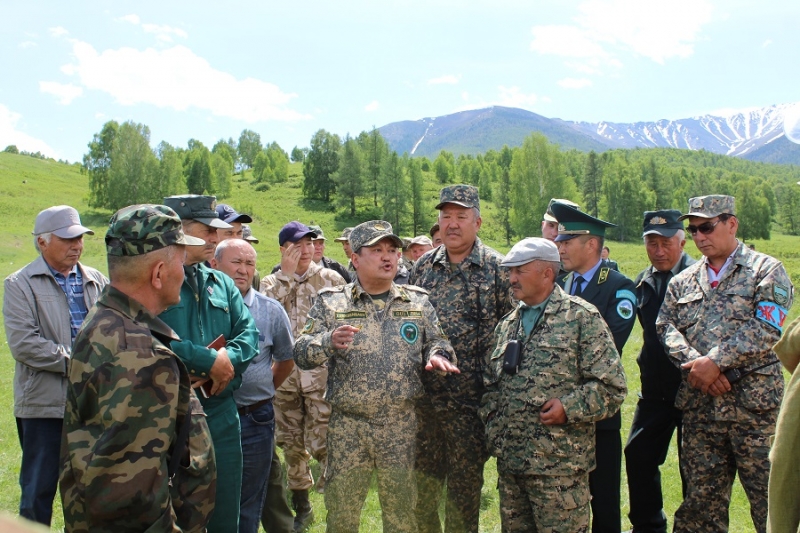 29 мая на территории Катон-Карагайского ГНПП были проведены пожарно-тактические учения.