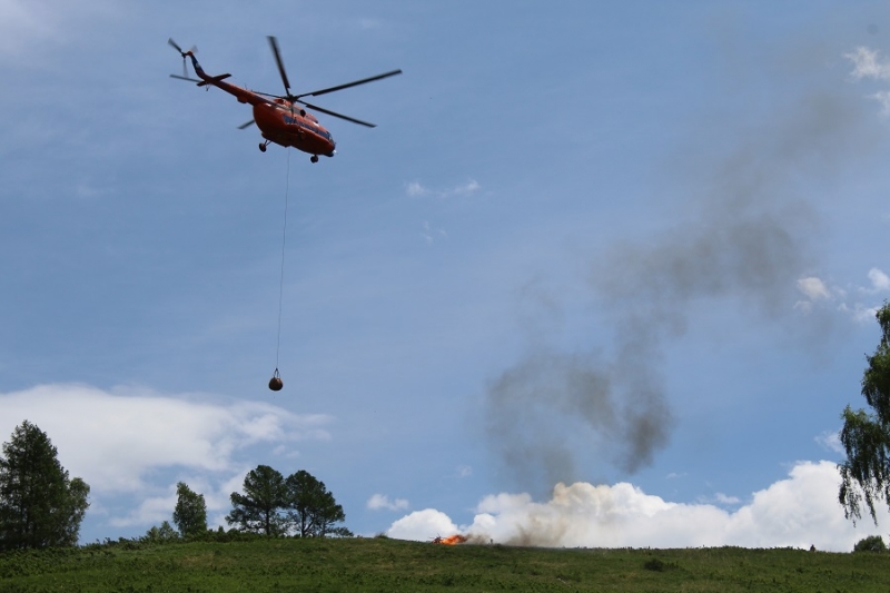 29 мая на территории Катон-Карагайского ГНПП были проведены пожарно-тактические учения.