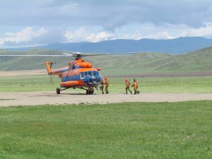 20 мая на территории Катон-Карагайского авиаотделения прошли воздушные тренировки с личным составом