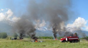 19 мая 2015 года на территории Катон-Карагайского ГНПП прошли совместные учения по отработке взаимодействия сил, в случае возникновения пожаров