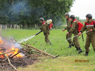Учения на случай возникновения лесных и степных пожаров прошли в Талдыкоргане
