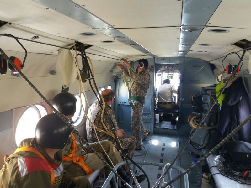 23 мая 2017 года Алматинским авиаотделением успешно проведено воздушные тренировки с применением вертолета 1 класса.